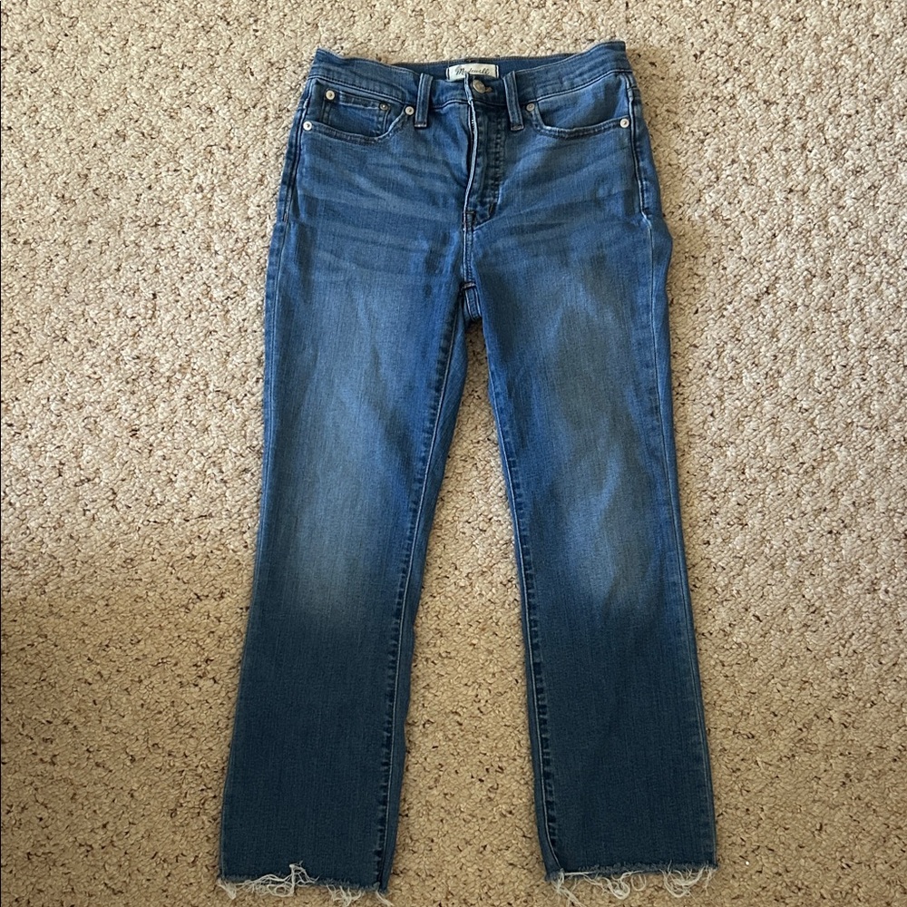 Madewell Women's Straight Leg Blue Jeans